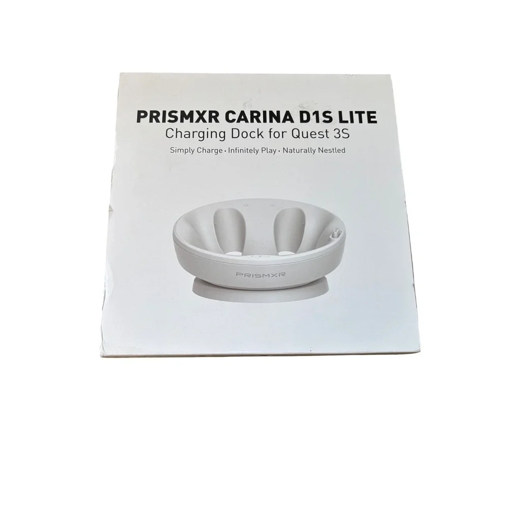 PrismXR Carina D1S Lite Charging Dock for Quest 3S White Fast Charging NEW